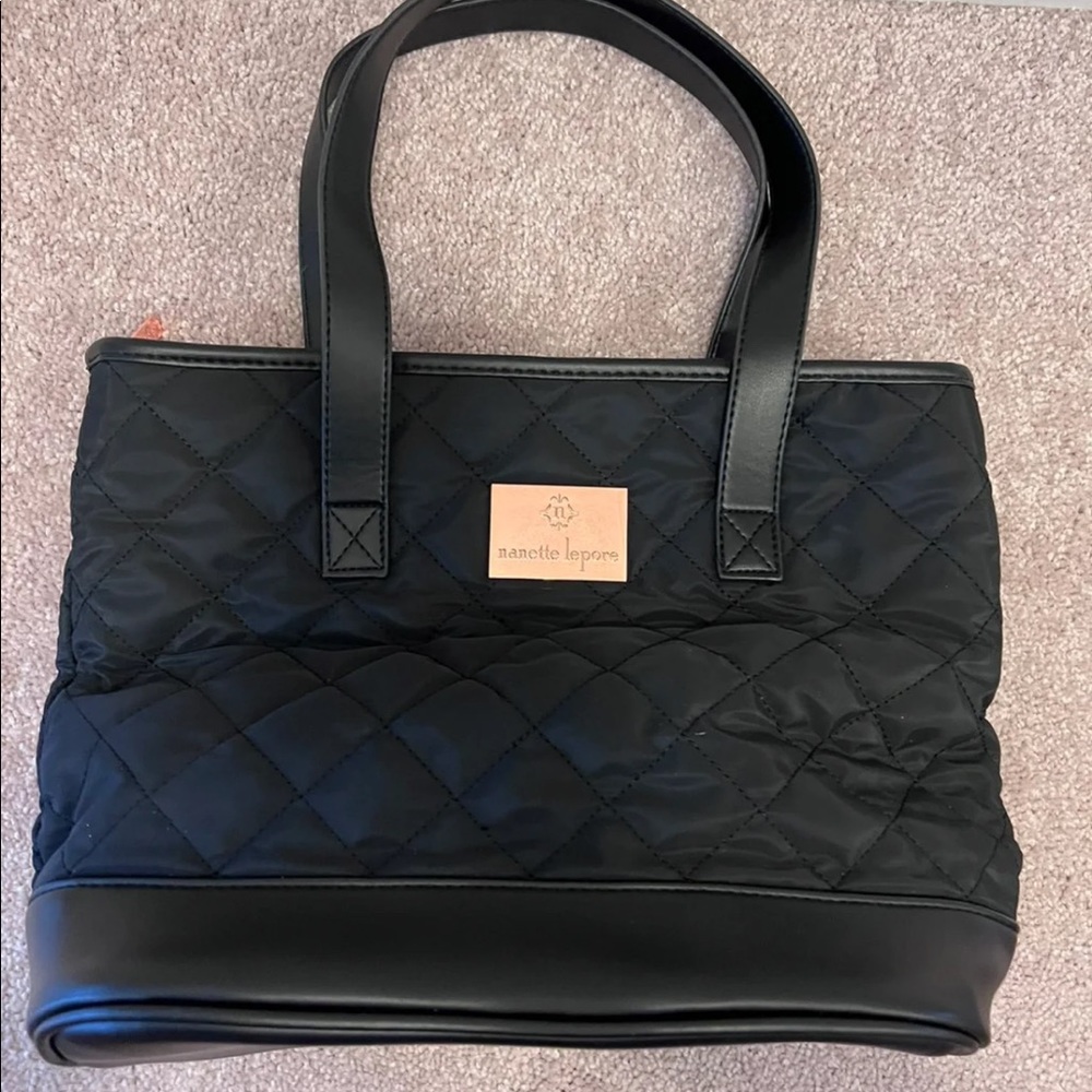 Nannette Lepore Quilted Insulated Lunch Bag